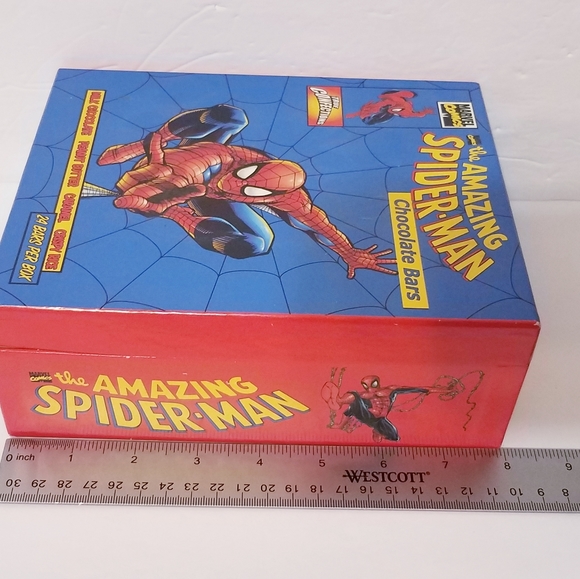 The Amazing Spider-Man 8x6 Chocolate Bar/ Cigar-Style Box Marvel Comics 2001 - Picture 7 of 7